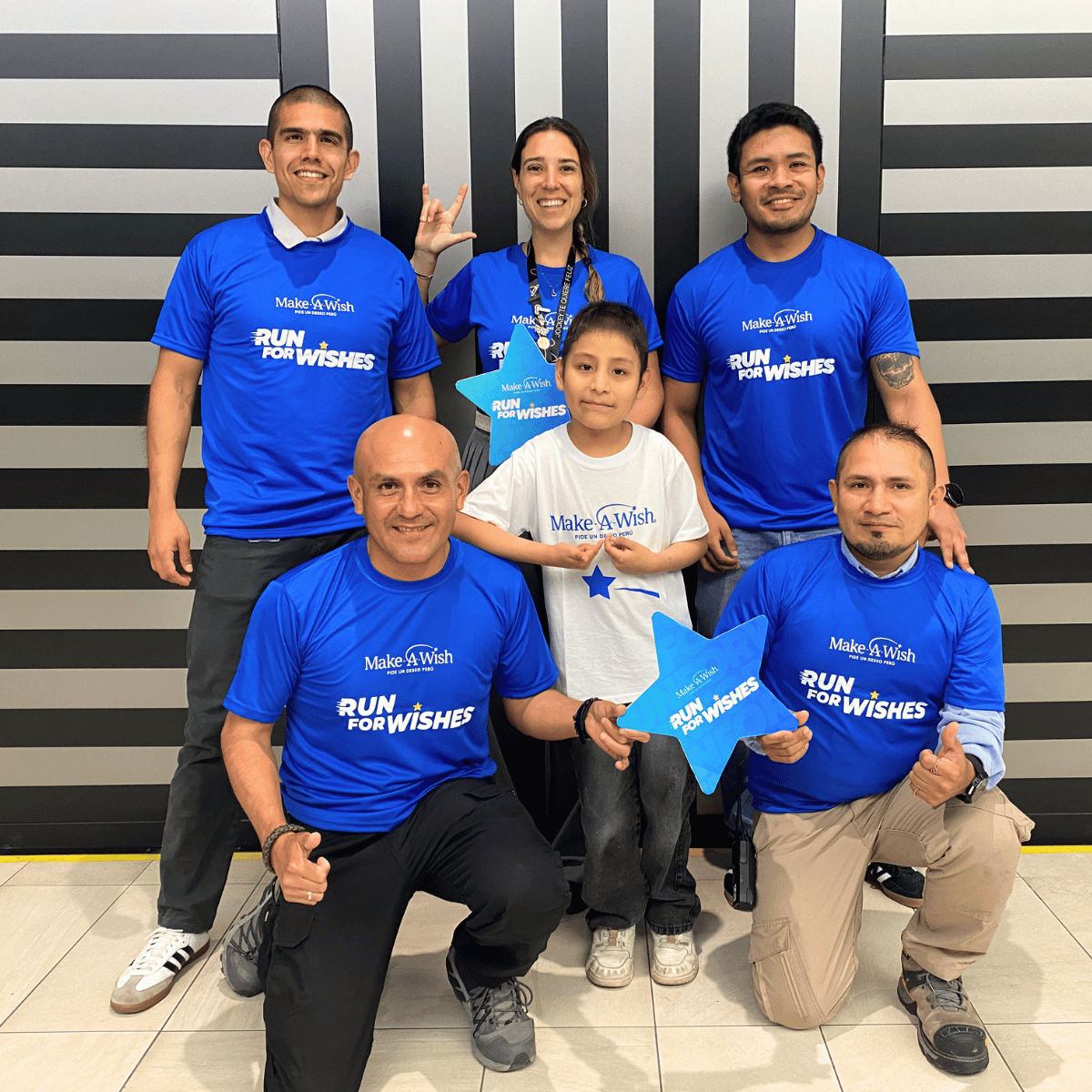 Equipo con el niño