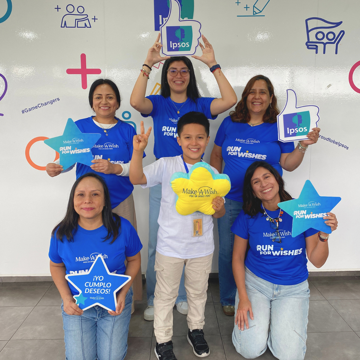 Equipo con el niño